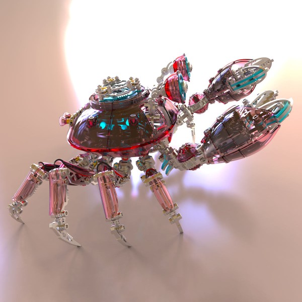 666PCS Articulated Mechanical Crab Metal Assembly Kit