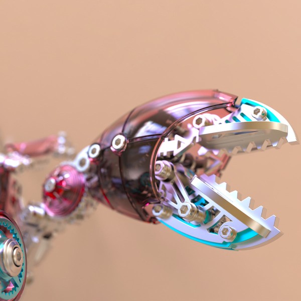 666PCS Articulated Mechanical Crab Metal Assembly Kit