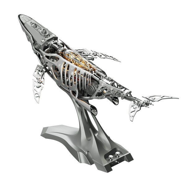 78PCS Motorized Mechanical Humpback Whale Metal Kit
