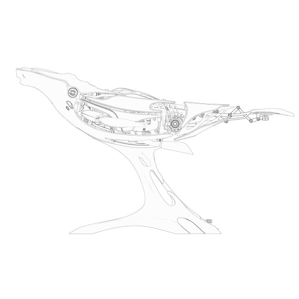 78PCS Motorized Mechanical Humpback Whale Metal Kit