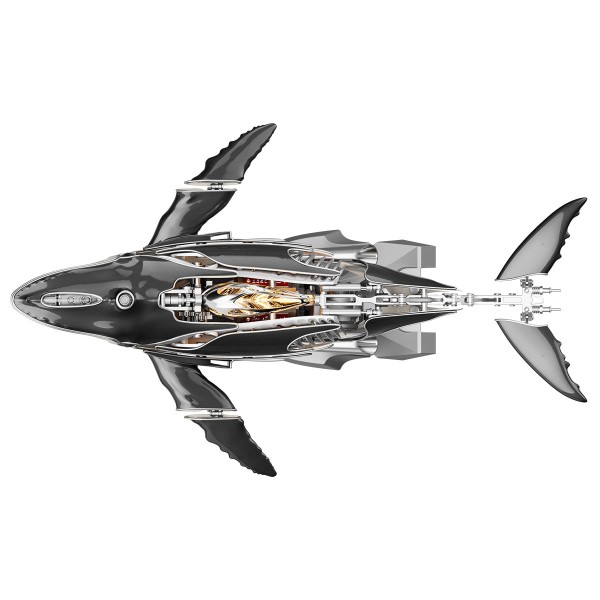 78PCS Motorized Mechanical Humpback Whale Metal Kit