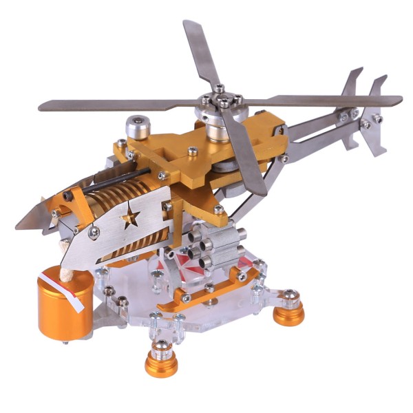 Armored Helicopter Flame-Licker Vacuum Engine Model Armored Helicopter Flame-Licker Vacuum Engine Model