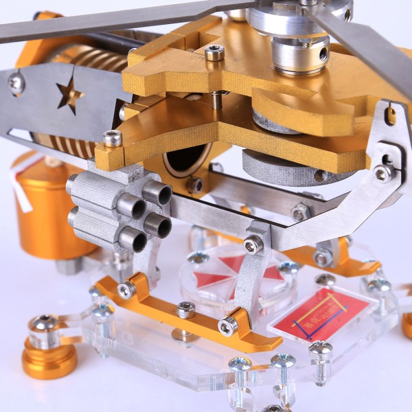 Armored Helicopter Flame-Licker Vacuum Engine Model Armored Helicopter Flame-Licker Vacuum Engine Model