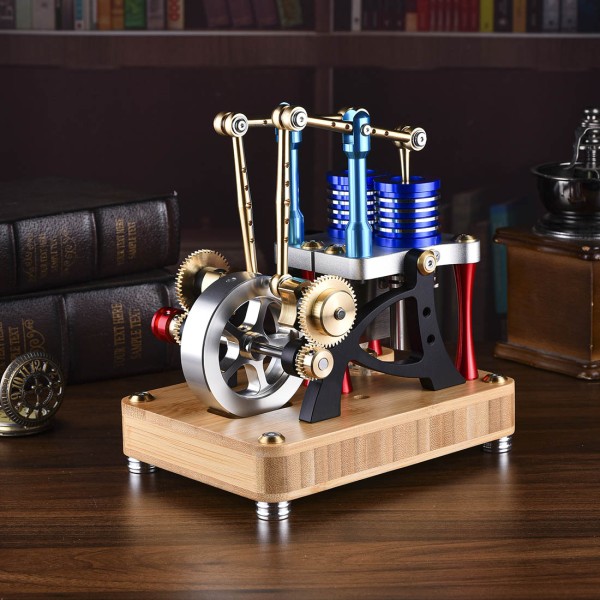ENJOMOR M20-T Alpha Twin-Cylinder Stirling Engine Model