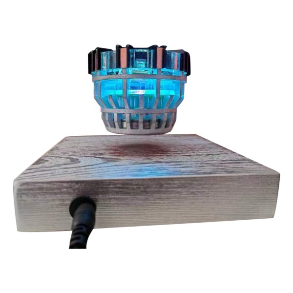 Magnetic Levitation Reactor Light with Wooden Base