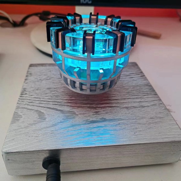 Magnetic Levitation Reactor Light with Wooden Base