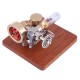 Adjustable-Speed Mini Stirling Engine with Wooden Base