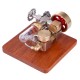 Adjustable-Speed Mini Stirling Engine with Wooden Base