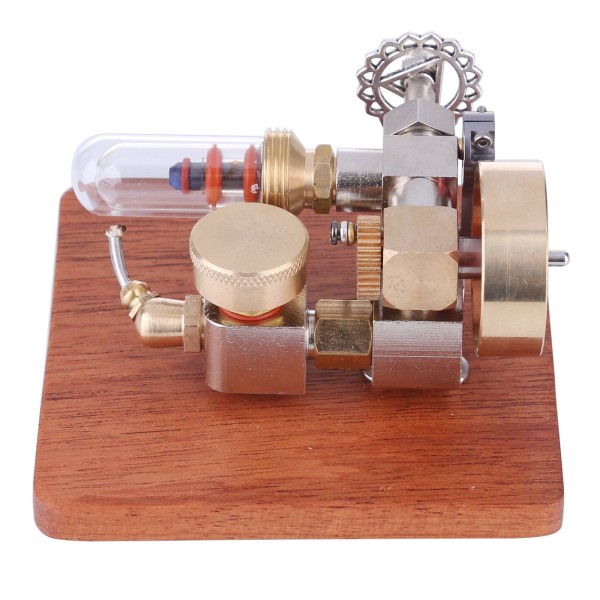 Adjustable-Speed Mini Stirling Engine with Wooden Base