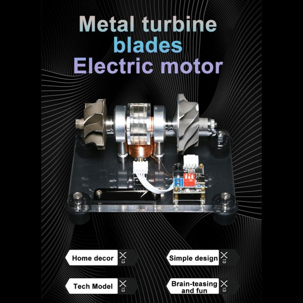 Brushless Hall-Drive Metal Turbo Rotor Motor Model