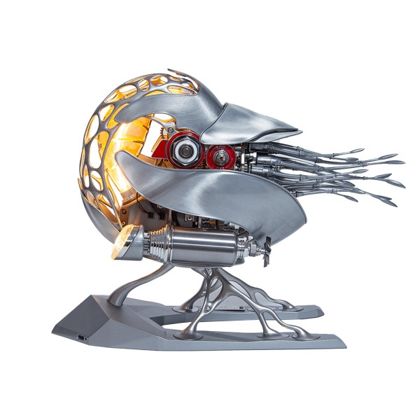 Motorized Mechanical Nautilus Metal Kit with LED Light