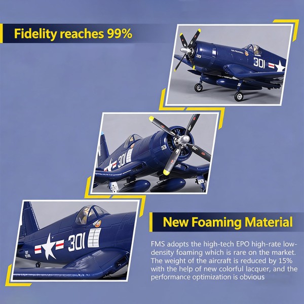 F4U 800mm 4CH EPP RC Airplane RTF F4U 800mm 4CH EPP RC Airplane RTF