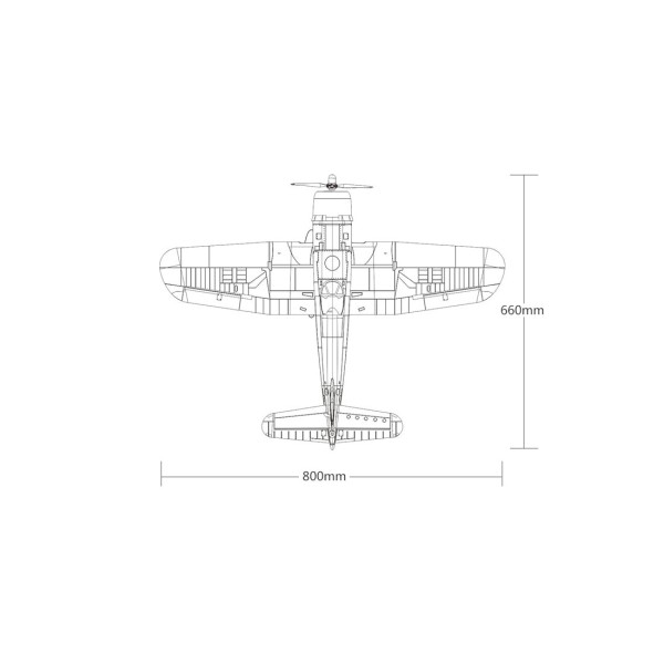 F4U 800mm 4CH EPP RC Airplane RTF F4U 800mm 4CH EPP RC Airplane RTF
