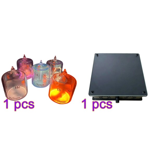 Five Noble Gas Periodic Table Display Set
