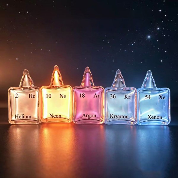 Five Noble Gas Periodic Table Display Set