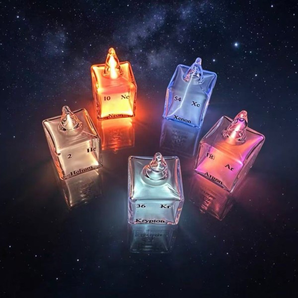 Five Noble Gas Periodic Table Display Set