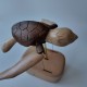 Handcrafted Wooden Sea Turtle Kinetic Model