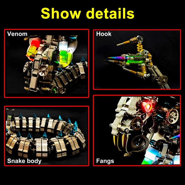 1000PCS+ Mechanical Cobra Metal Model Kit