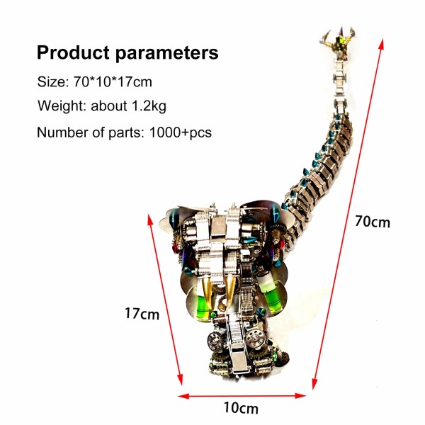 1000PCS+ Mechanical Cobra Metal Model Kit