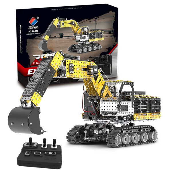 2544PCS 12CH RC Metal Excavator Kit