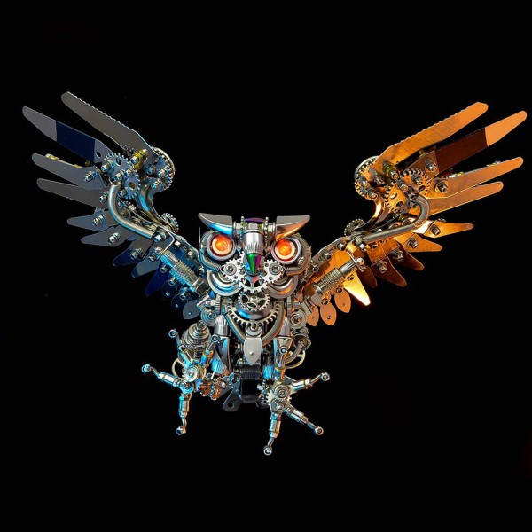 700PCS+ Nocturnal Owl Metal Model Kit