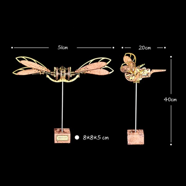 Brass and Walnut Dragonfly Kinetic Aircraft Kit