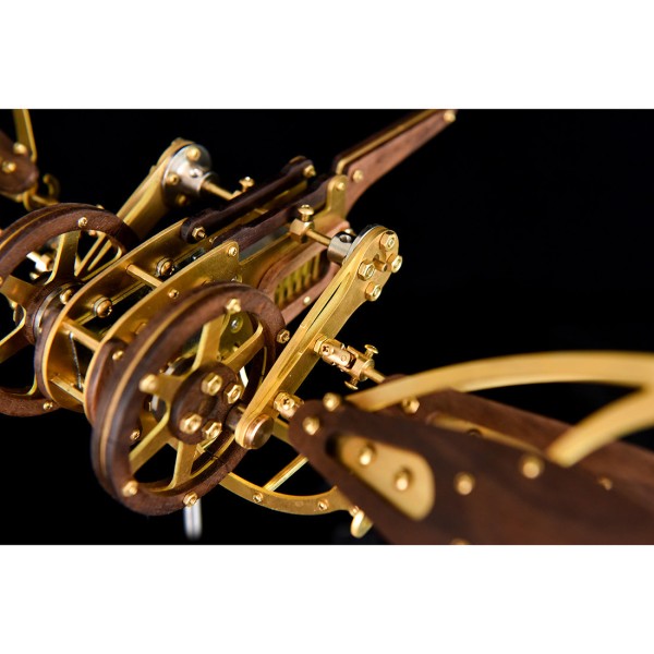 Brass and Walnut Dragonfly Kinetic Aircraft Kit