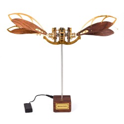 Brass and Walnut Dragonfly Kinetic Aircraft Kit