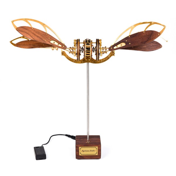 Brass and Walnut Dragonfly Kinetic Aircraft Kit