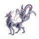 Mechanical Nine-Tailed Fox Metal Model Kit