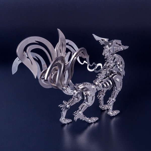 Mechanical Nine-Tailed Fox Metal Model Kit