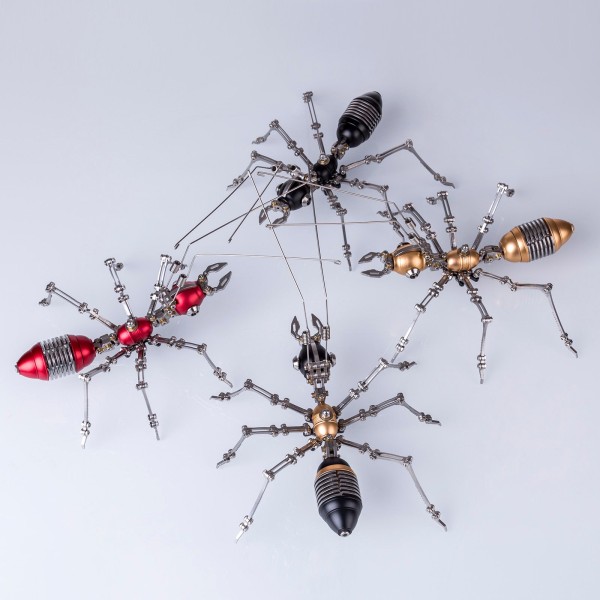100PCS Articulated Metal Ant Model Kit