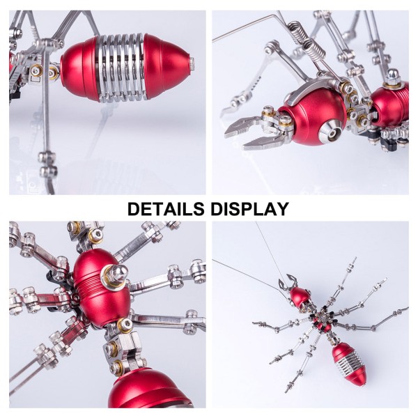100PCS Articulated Metal Ant Model Kit