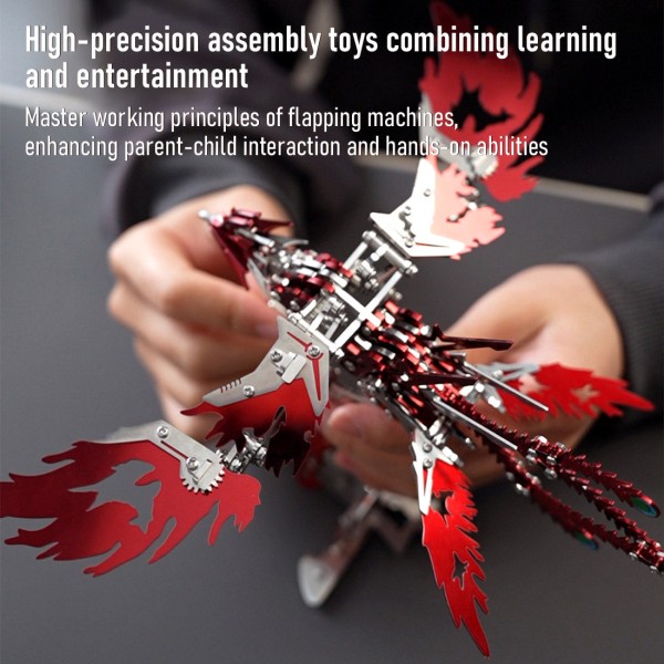 358PCS Flapping-Wing Mechanical Phoenix Metal Kit