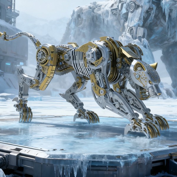 506PCS Full-Metal Mechanical Leopard Model Kit