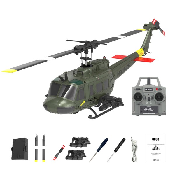 C032 1:48 UH-1 Huey 6CH Flybarless RC Helicopter C032 1:48 UH-1 Huey 6CH Flybarless RC Helicopter