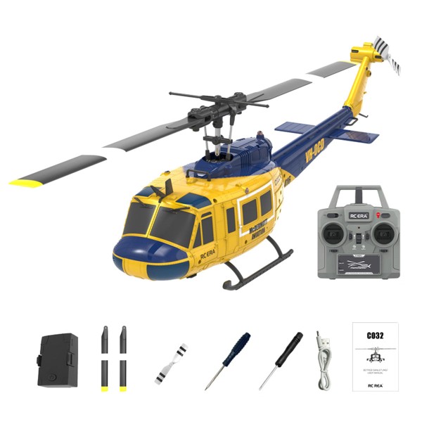 C032 1:48 UH-1 Huey 6CH Flybarless RC Helicopter C032 1:48 UH-1 Huey 6CH Flybarless RC Helicopter