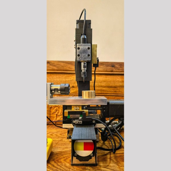 Three-Axis Mini CNC Milling Machine with Rotary Axis