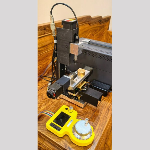 Three-Axis Mini CNC Milling Machine with Rotary Axis