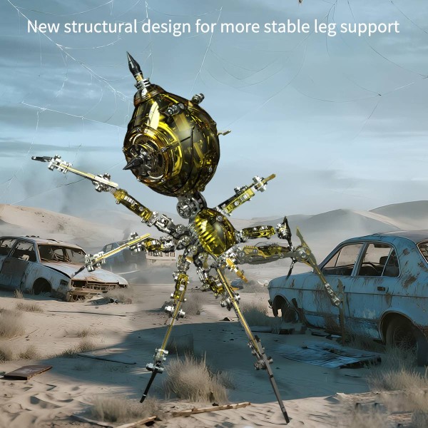 Steampunk Mechanical War Spider 3D Metal Model Kit