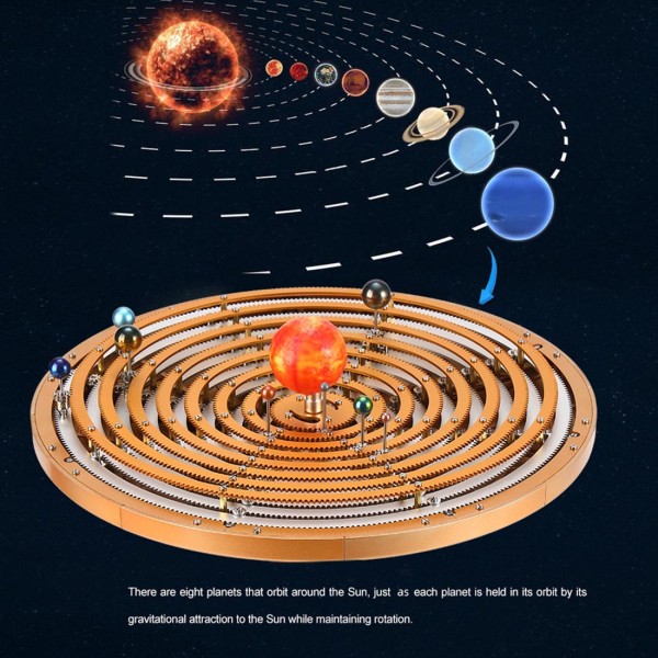 TECHING DM405 600+PCS Mechanical Solar System Metal Model Kit TECHING DM405 600+PCS Mechanical Solar System Metal Model Kit