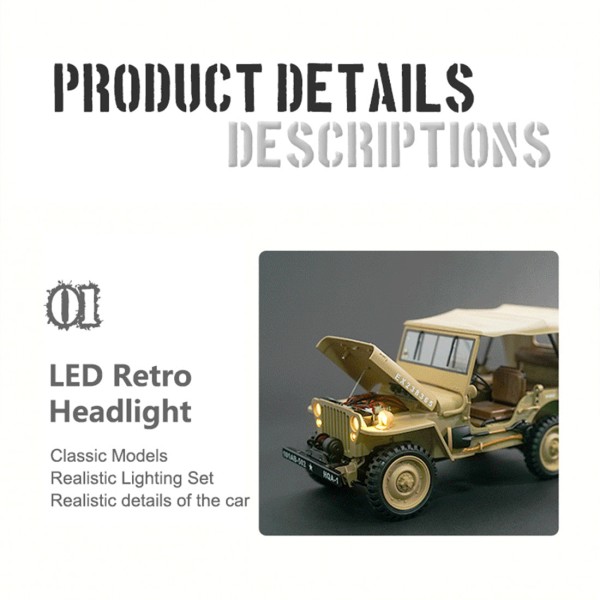 1:14 U.S. Willys Dual-Speed RC Off-Road Car 1:14 U.S. Willys Dual-Speed RC Off-Road Car