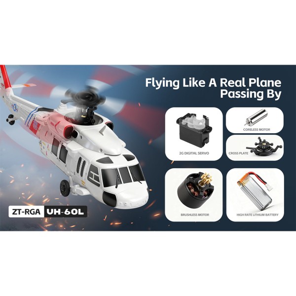 WL K270 UH-60L 4CH Optical-Flow RC Helicopter