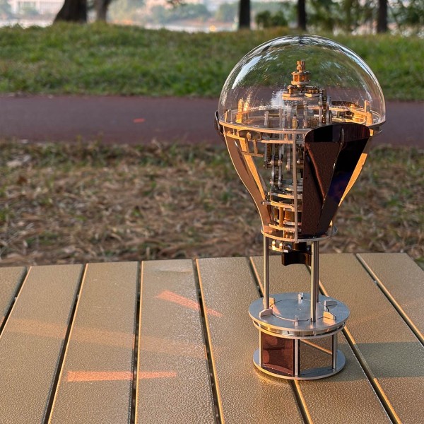 Hot-Air Balloon Kinetic Gear Sculpture