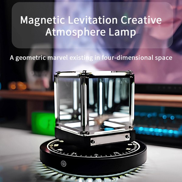 Magnetic Levitation Cube Ambient Desk Display Magnetic Levitation Cube Ambient Desk Display