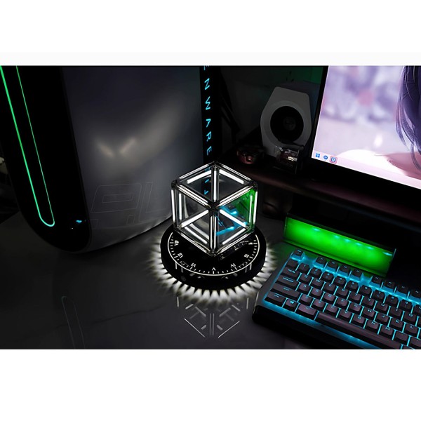 Magnetic Levitation Cube Ambient Desk Display Magnetic Levitation Cube Ambient Desk Display