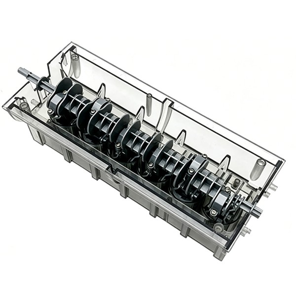 Transparent Inline-Six Motorized Engine Model Kit