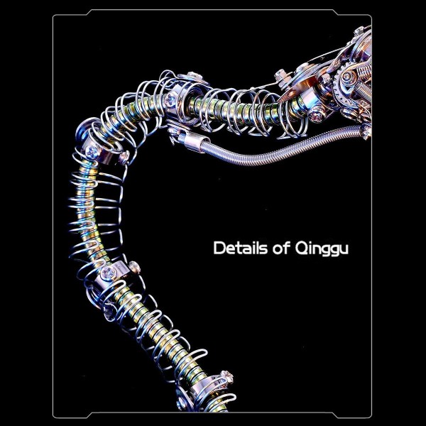 500+ Piece Articulated Metal Mechanical Snake Model Kit