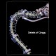 500+ Piece Articulated Metal Mechanical Snake Model Kit