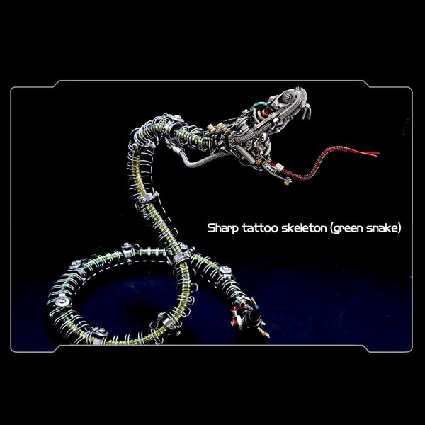 500+ Piece Articulated Metal Mechanical Snake Model Kit